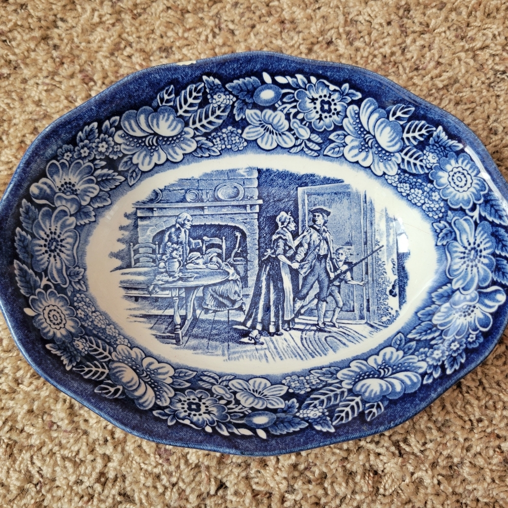 Liberty Blue Serving Bowl